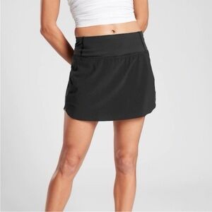 Athleta Run With It Skort. Black. Like new. Running. Active. Back pocket. XS